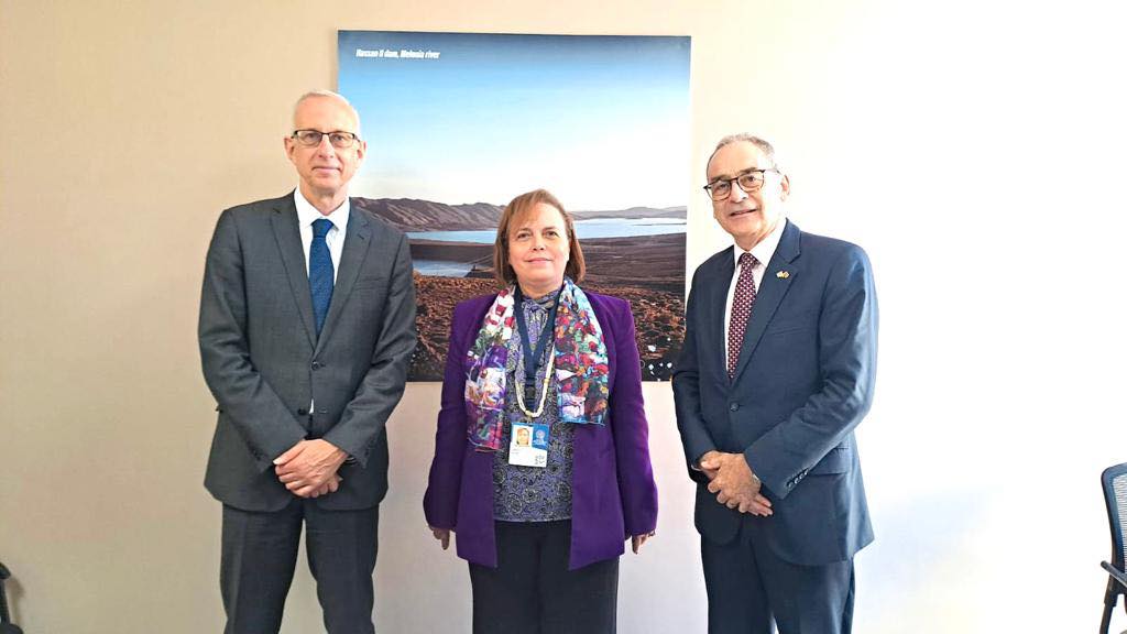 RENCONTRE DE MADAME LA MINISTRE AAWATIF HAYAR EN MARGE DES RÉUNIONS ANNUELLES DU GROUPE DE LA BANQUE MONDIALE ET DU FONDS MONÉTAIRE INTERNATIONAL À MARRAKECH